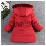 Load image into Gallery viewer, Girls Heart Pattern Winter Jacket