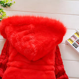 Load image into Gallery viewer, Kids Plush Hooded Jacket 