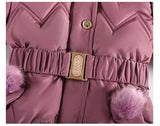 Load image into Gallery viewer, Girls Heart Pattern Winter Jacket