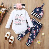 Load image into Gallery viewer, 4pcs Newborn Baby Girls Clothes 