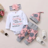 Load image into Gallery viewer, 4pcs Newborn Baby Girls Clothes 