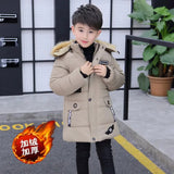 Load image into Gallery viewer, Kid&#39;s Hooded Cotton Coat