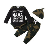 Load image into Gallery viewer, An Embertorn &quot;Ain&#39;t No Mama Like the One I Got&quot; Romper Set (3 pcs) [0-18M] outfit with the words ain&#39;t no mama like the one i got.