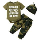 Load image into Gallery viewer, An Embertorn &quot;Cooler Version of Dad&quot; Romper Set (3 pcs) [0-18M] for a son.