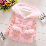 Load image into Gallery viewer, Kids Plush Hooded Jacket 