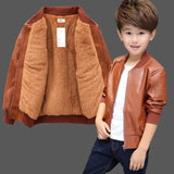 Load image into Gallery viewer, Baby Boy Leather Jacket 