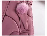 Load image into Gallery viewer, Girls Heart Pattern Winter Jacket