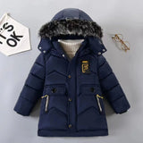 Load image into Gallery viewer, Kids Plush Fur Collar Hooded 