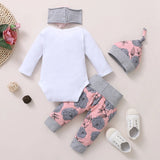 Load image into Gallery viewer, 4pcs Newborn Baby Girls Clothes 