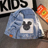 Load image into Gallery viewer, Kids Mouse Denim Jacket