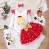 Load image into Gallery viewer, Babys First Christmas Outfit