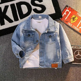 Load image into Gallery viewer, Kids Mouse Denim Jacket