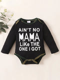 Load image into Gallery viewer, An Embertorn &quot;Ain&#39;t No Mama Like the One I Got&quot; Romper Set (3 pcs) [0-18M] that says ain&#39;t no mama like the one got. It adds an extra touch of cuteness to your little one&#39;s look.