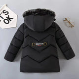 Load image into Gallery viewer, Kids Plush Fur Collar Hooded 