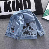 Load image into Gallery viewer, Kids Mouse Denim Jacket