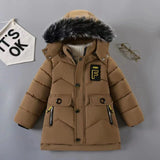 Load image into Gallery viewer, Kids Plush Fur Collar Hooded 