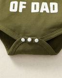 Load image into Gallery viewer, An Embertorn &quot;Cooler Version of Dad&quot; Romper Set (3 pcs) [0-18M] with the word dad on it.