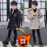 Load image into Gallery viewer, Kid&#39;s Hooded Cotton Coat