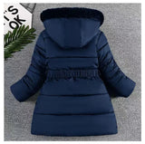 Load image into Gallery viewer, Girls Heart Pattern Winter Jacket