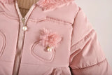 Load image into Gallery viewer, Kids Flower Jacket Fur Coat