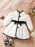 Load image into Gallery viewer, Baby Belted Princess Coat Dress