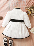 Load image into Gallery viewer, Baby Belted Princess Coat Dress