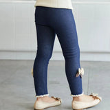 Load image into Gallery viewer, Thick Warm Jean Bow Leggings: Cozy and Stylish Jeggings [1-10Y]