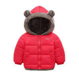 Load image into Gallery viewer, Thickened Down Warm Bear Jacket with Zipper &amp; Hood [18M-6Y]