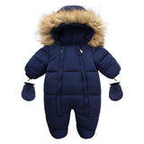 Load image into Gallery viewer, Thick Warm Hooded Rompers Jumpsuit Snowsuit [3-24M]