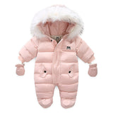 Load image into Gallery viewer, Thick Warm Hooded Rompers Jumpsuit Snowsuit [3-24M]