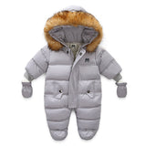 Load image into Gallery viewer, Thick Warm Hooded Rompers Jumpsuit Snowsuit [3-24M]