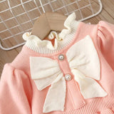 Load image into Gallery viewer, Baby Knitted Dress Long Sleeve