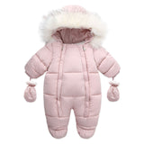 Load image into Gallery viewer, Thick Warm Hooded Rompers Jumpsuit Snowsuit [3-24M]