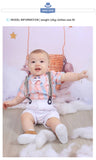 Load image into Gallery viewer, Little Gentleman&#39;s Complete Suit Romper with Belt and Suspenders Set (2 pcs) [0M-3Y]