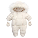 Load image into Gallery viewer, Thick Warm Hooded Rompers Jumpsuit Snowsuit [3-24M]