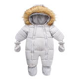 Load image into Gallery viewer, Thick Warm Hooded Rompers Jumpsuit Snowsuit [3-24M]