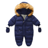 Load image into Gallery viewer, Thick Warm Hooded Rompers Jumpsuit Snowsuit [3-24M]