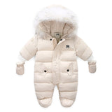 Load image into Gallery viewer, Thick Warm Hooded Rompers Jumpsuit Snowsuit [3-24M]