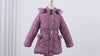 Girls Heart Pattern Winter Jacket